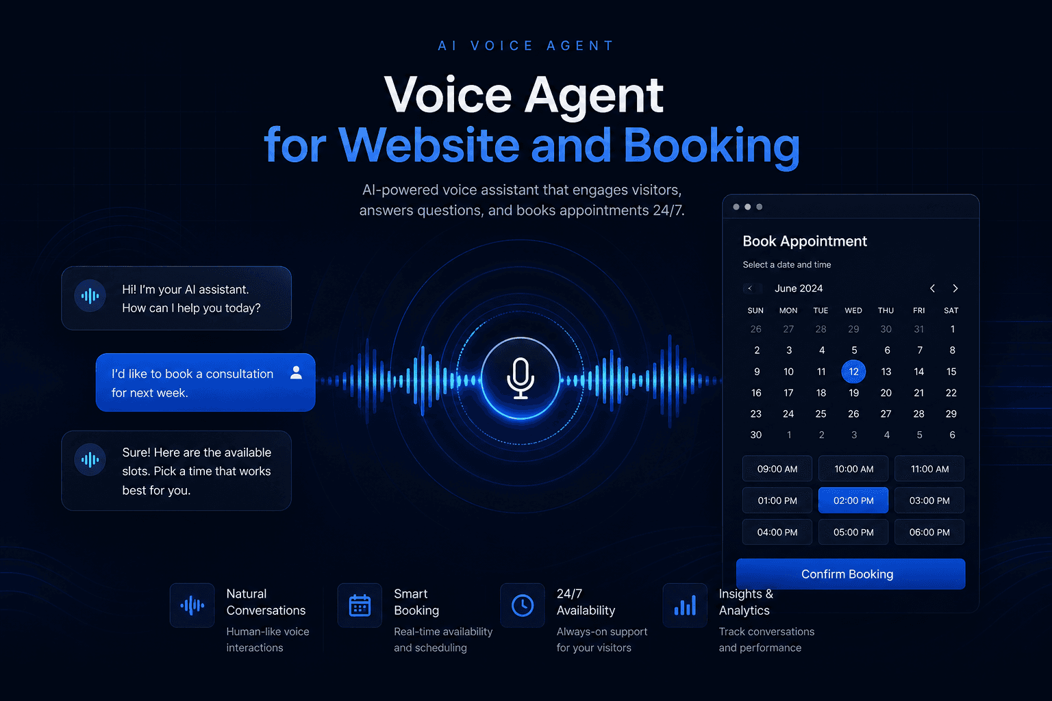 Voice Agent for Website & Booking